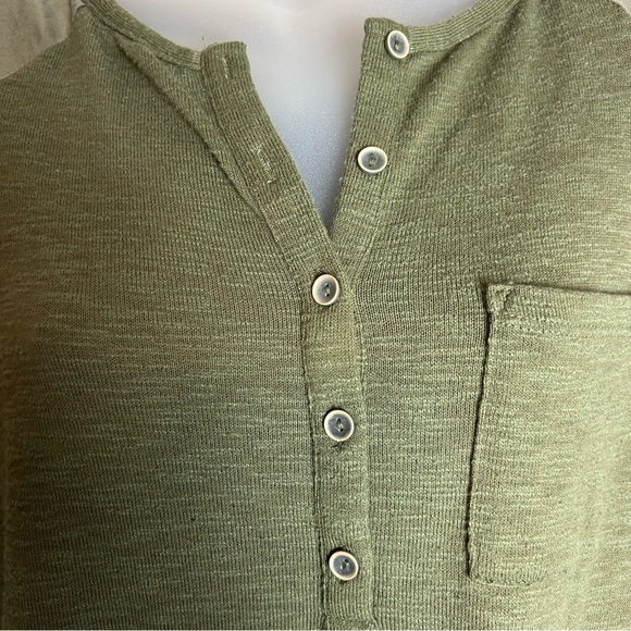 Prana Hensley Henley Knit Olive Green Dress Size Small - Picture 3 of 8